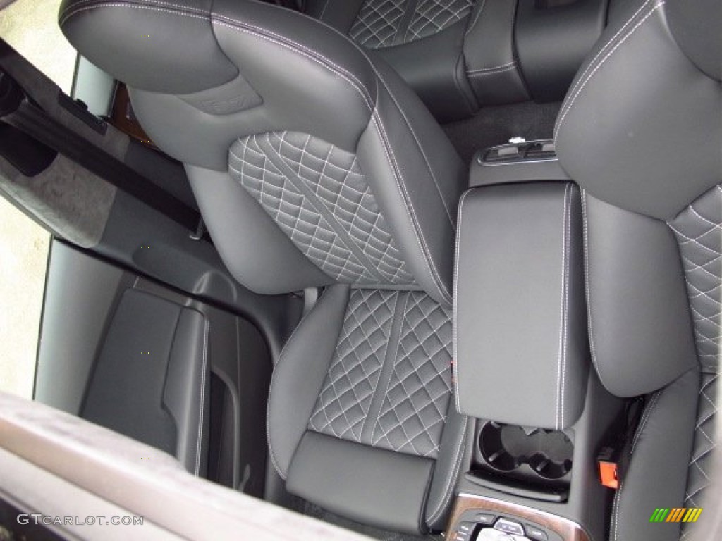 Black Valcona w/Diamond Contrast Stitching Interior 2014 Audi S7 Prestige 4.0 TFSI quattro Photo #89484334