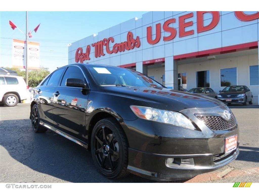 2009 Camry SE V6 - Black / Ash photo #1