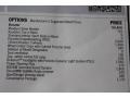 2014 Porsche Boxster Standard Boxster Model Window Sticker