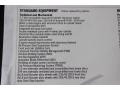 2014 Porsche Boxster Standard Boxster Model Window Sticker