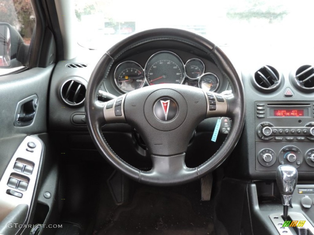 2009 Pontiac G6 GT Sedan Ebony Dashboard Photo #89491900