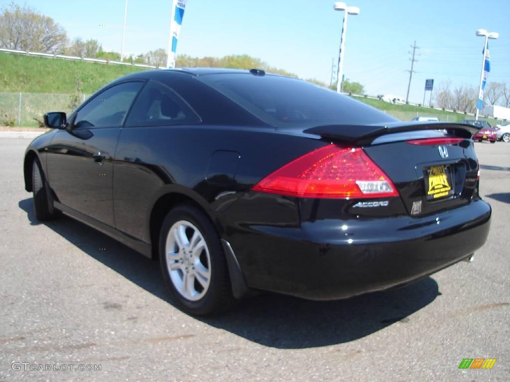 2007 Accord EX-L Coupe - Nighthawk Black Pearl / Black photo #3