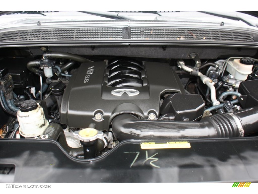 2005 QX 56 - Silver Graphite Gray / Graphite photo #38