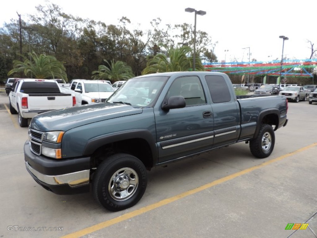 Blue Granite Metallic 2007 Chevrolet Silverado 2500HD Classic Work Truck Extended Cab Exterior Photo #89493271