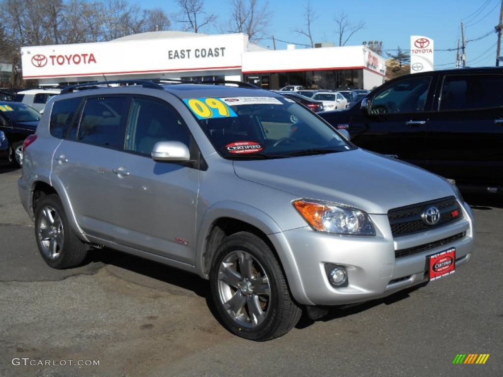 2009 RAV4 Sport V6 4WD - Classic Silver Metallic / Dark Charcoal photo #1