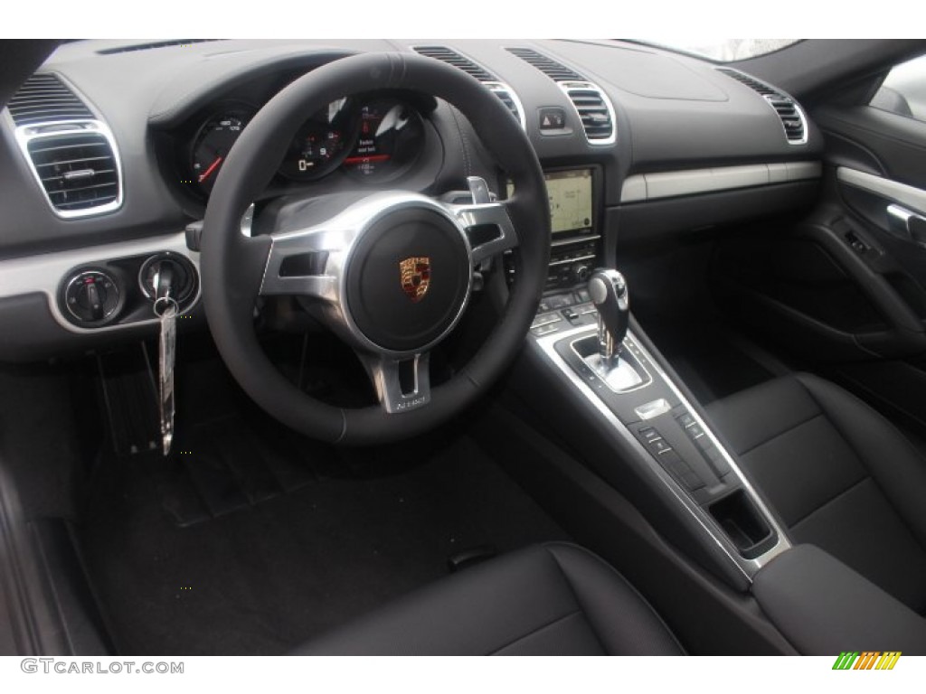 Black Interior 2014 Porsche Cayman Standard Cayman Model Photo #89494573