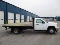 Summit White 2014 GMC Sierra 3500HD Regular Cab Stake Truck