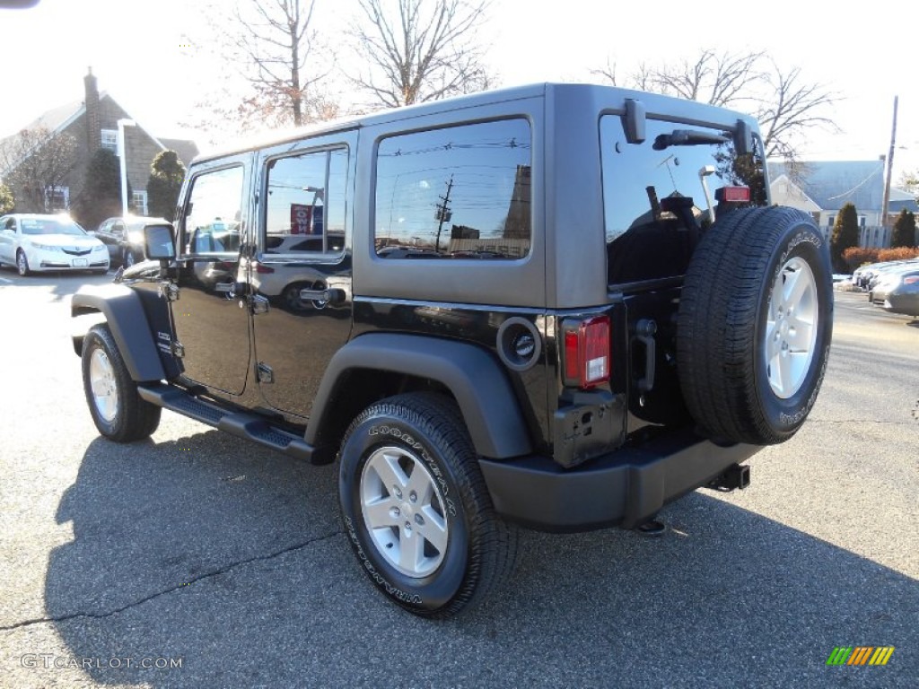 2012 Wrangler Unlimited Sport 4x4 - Black Forest Green Pearl / Black photo #6
