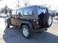 2012 Black Forest Green Pearl Jeep Wrangler Unlimited Sport 4x4  photo #6