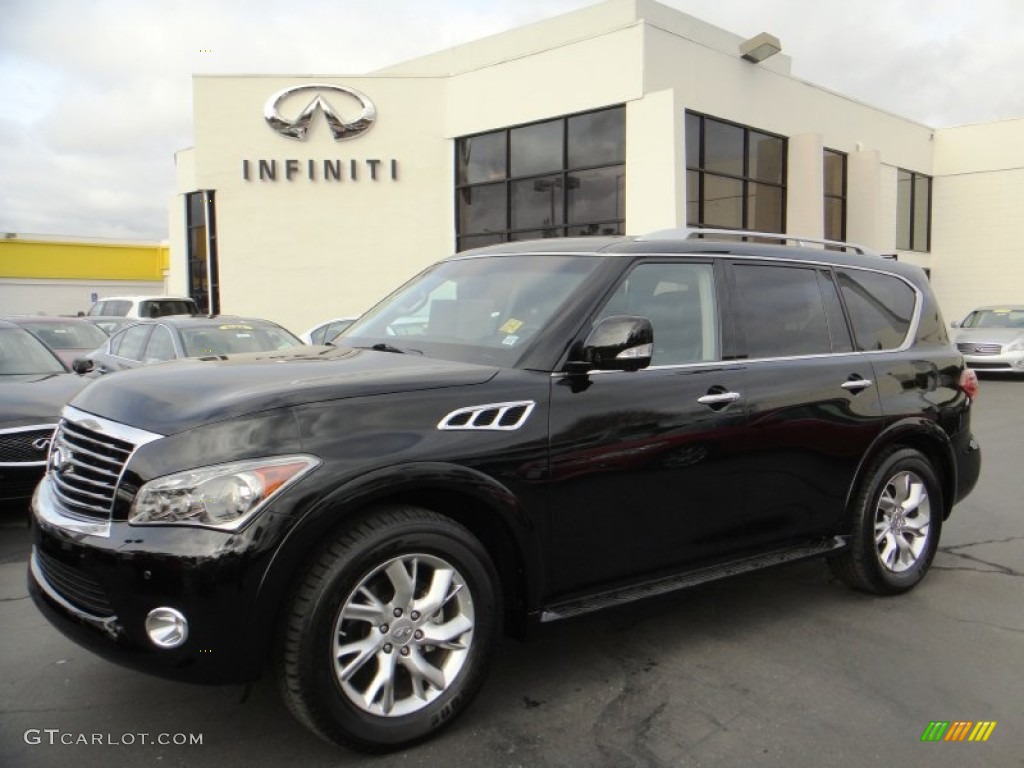 2011 QX 56 4WD - Black Obsidian / Graphite photo #1