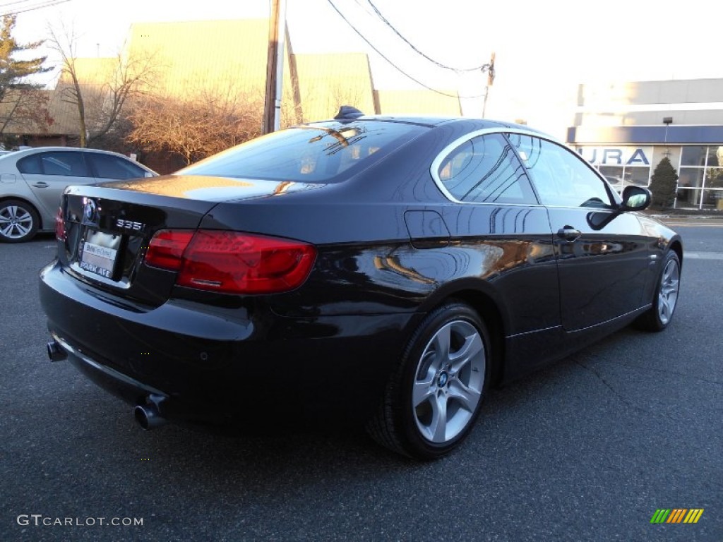 2013 3 Series 335i xDrive Coupe - Black Sapphire Metallic / Saddle Brown photo #5