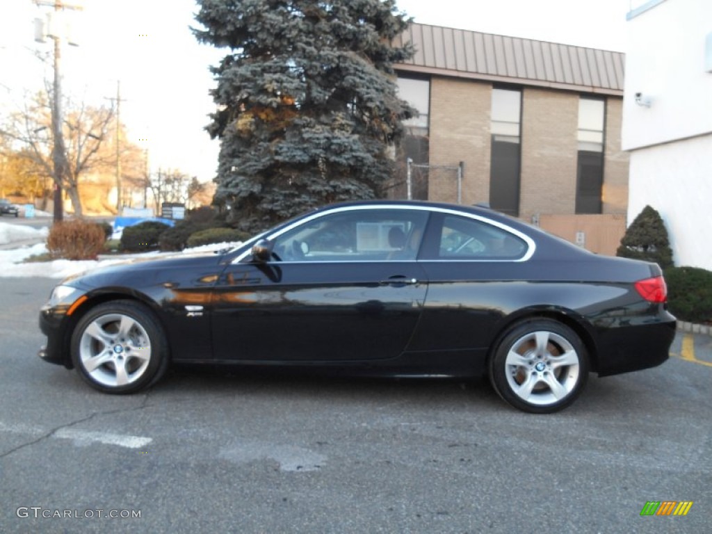 2013 3 Series 335i xDrive Coupe - Black Sapphire Metallic / Saddle Brown photo #8