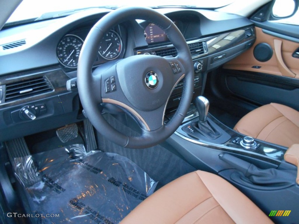 Saddle Brown Interior 2013 BMW 3 Series 335i xDrive Coupe Photo #89497513