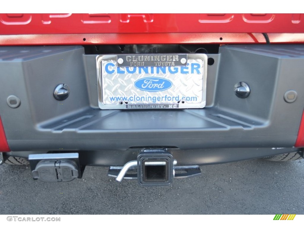 2014 F350 Super Duty Platinum Crew Cab 4x4 - Ruby Red Metallic / Platinum Black Leather photo #11