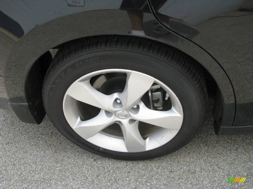 2007 Altima 3.5 SE - Super Black / Blond photo #6