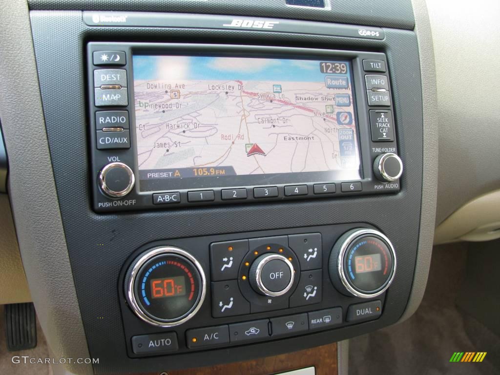 2007 Altima 3.5 SE - Super Black / Blond photo #9