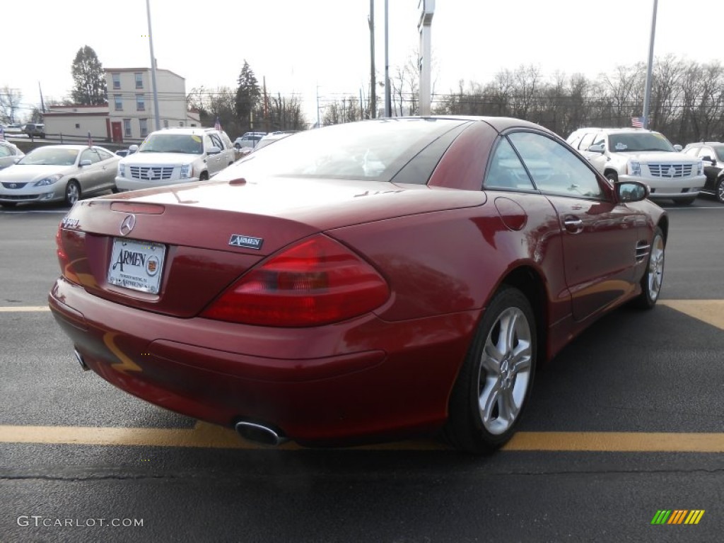 2006 SL 500 Roadster - Firemist Red Metallic / Stone photo #5