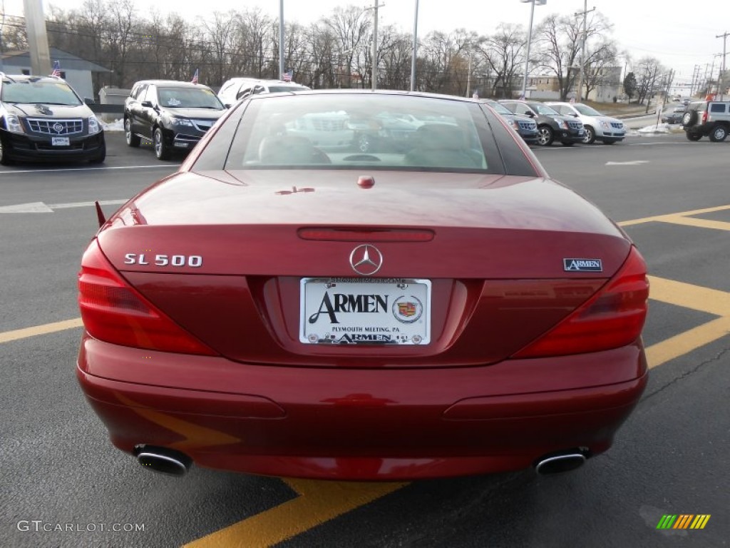 2006 SL 500 Roadster - Firemist Red Metallic / Stone photo #6