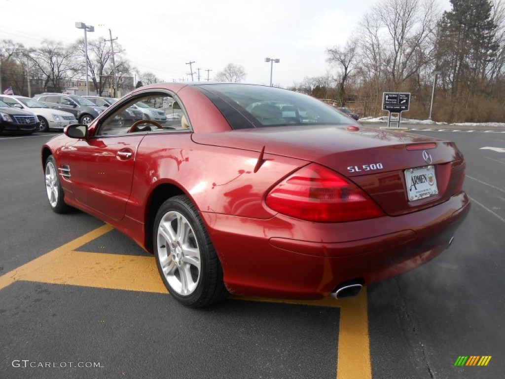 2006 SL 500 Roadster - Firemist Red Metallic / Stone photo #7