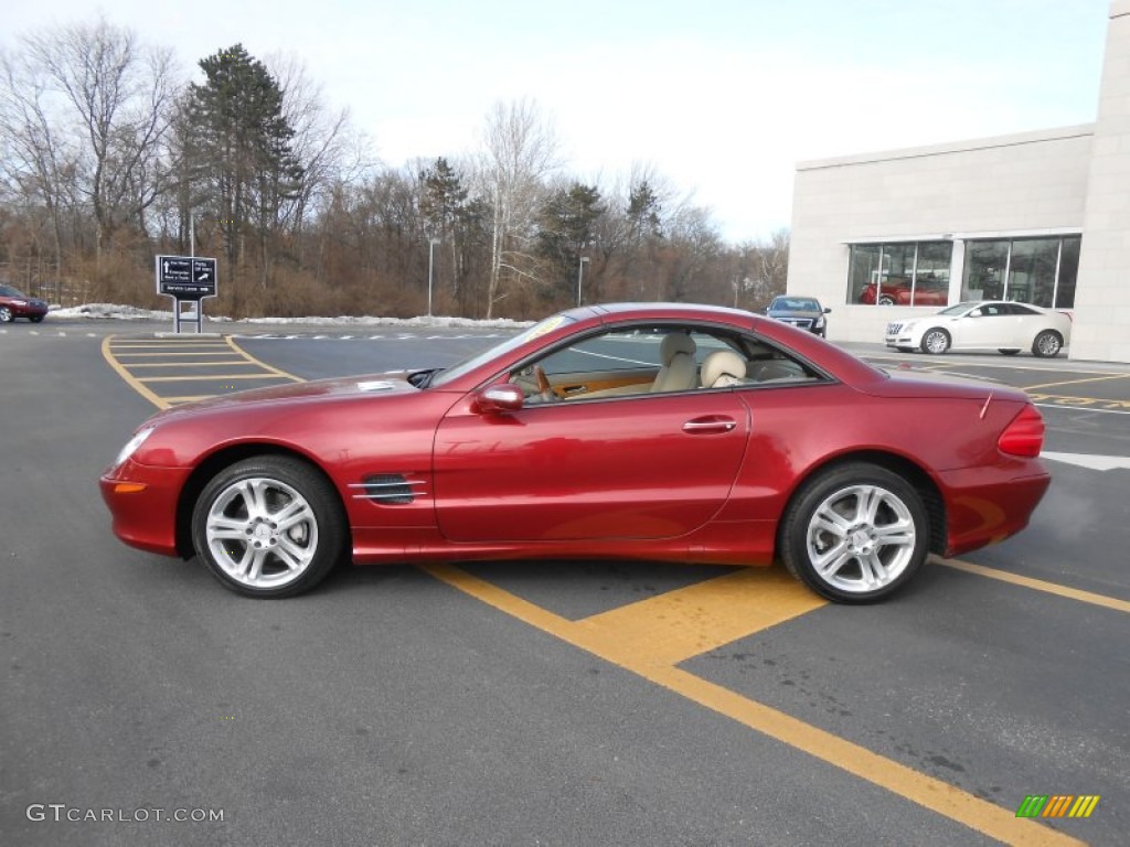 Firemist Red Metallic 2006 Mercedes-Benz SL 500 Roadster Exterior Photo #89501059