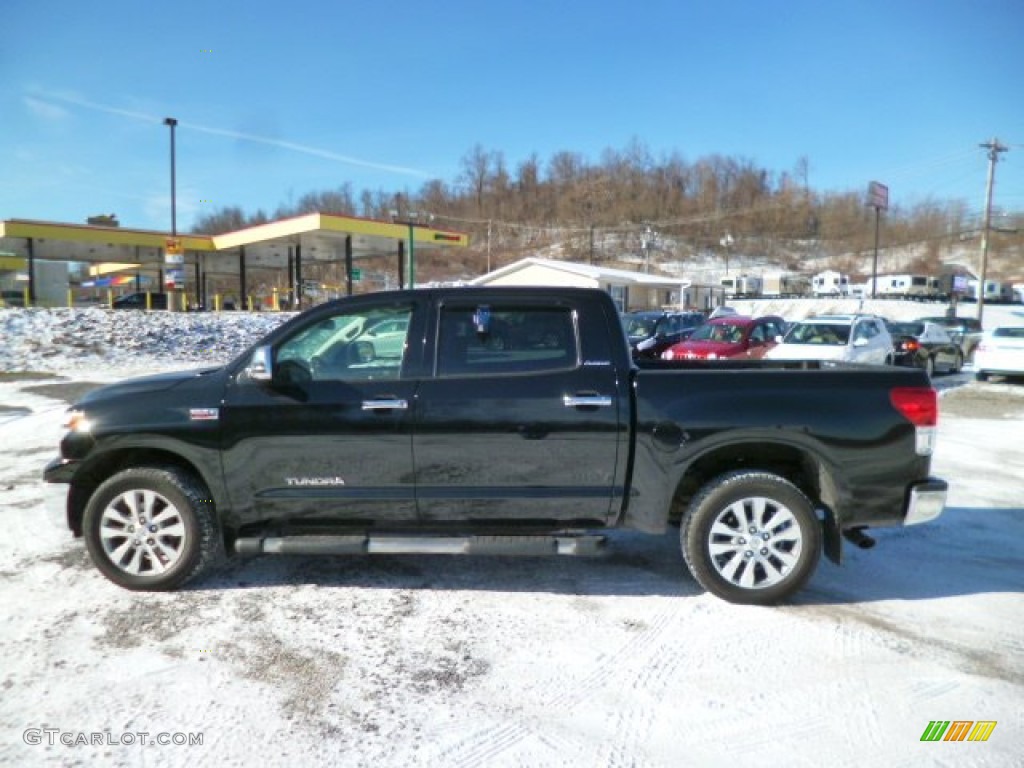 2011 Tundra Platinum CrewMax 4x4 - Black / Graphite Gray photo #3