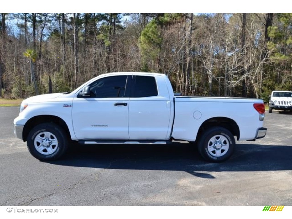 2008 Tundra Double Cab - Super White / Graphite Gray photo #8