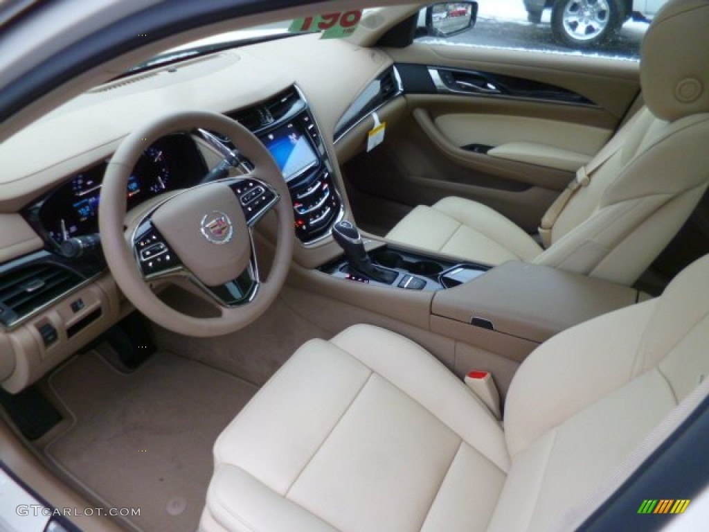Light Cashmere/Medium Cashmere Interior 2014 Cadillac CTS Luxury Sedan AWD Photo #89507821