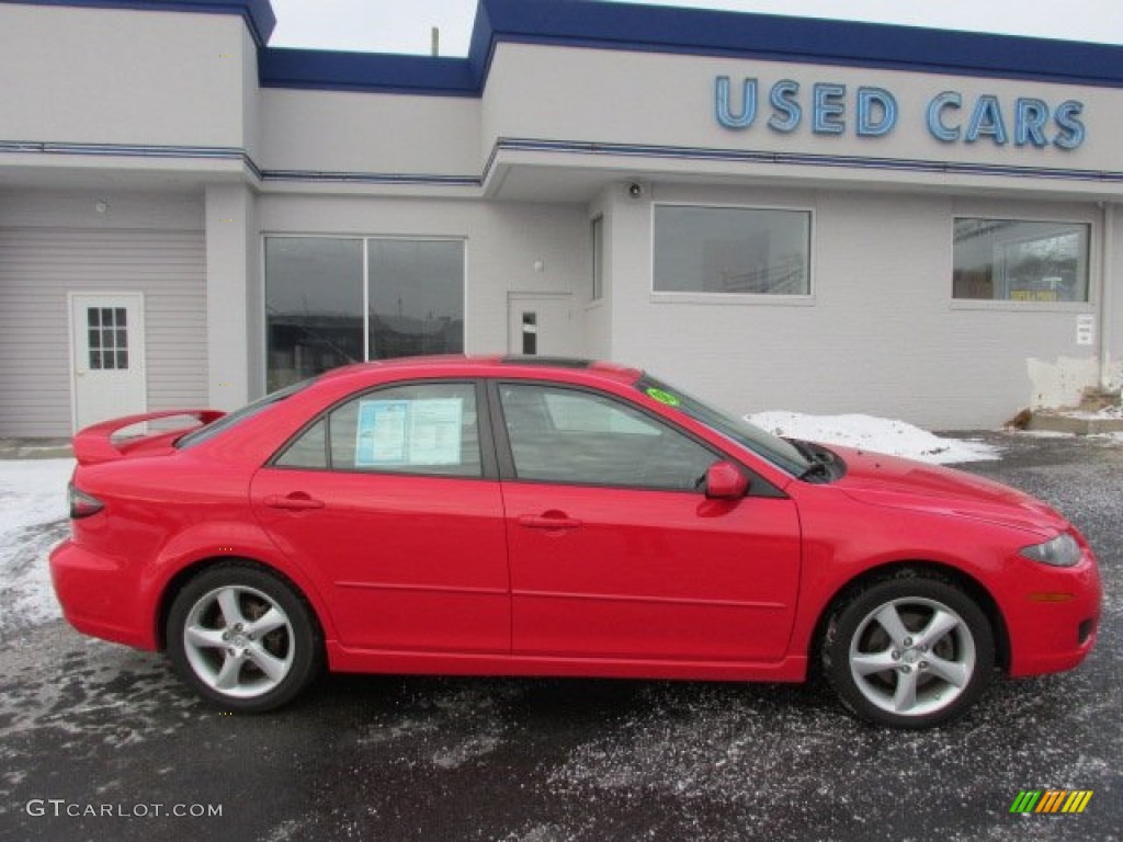 2008 MAZDA6 i Touring Sedan - Volcanic Red / Black photo #2