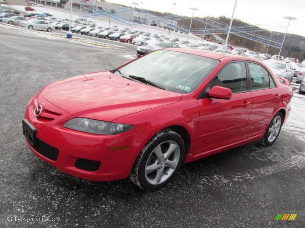 2008 MAZDA6 i Touring Sedan - Volcanic Red / Black photo #7