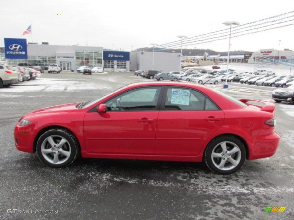 2008 MAZDA6 i Touring Sedan - Volcanic Red / Black photo #8