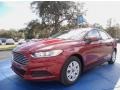 2014 Ruby Red Ford Fusion S  photo #1