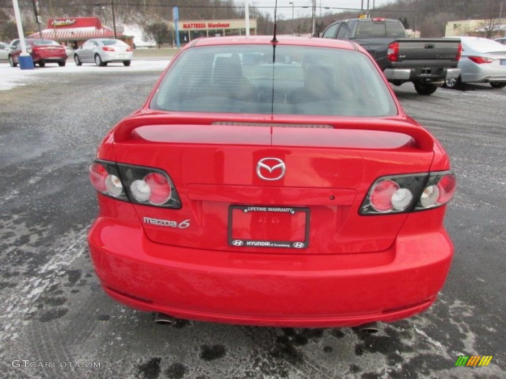 2008 MAZDA6 i Touring Sedan - Volcanic Red / Black photo #10