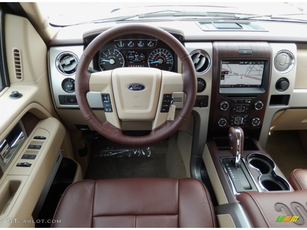 2014 Ford F150 King Ranch SuperCrew 4x4 King Ranch Chaparral/Pale Adobe Dashboard Photo #89509954