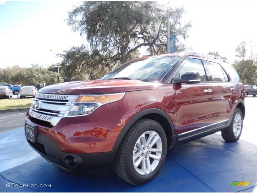 2014 Explorer XLT - Sunset / Medium Light Stone photo #1