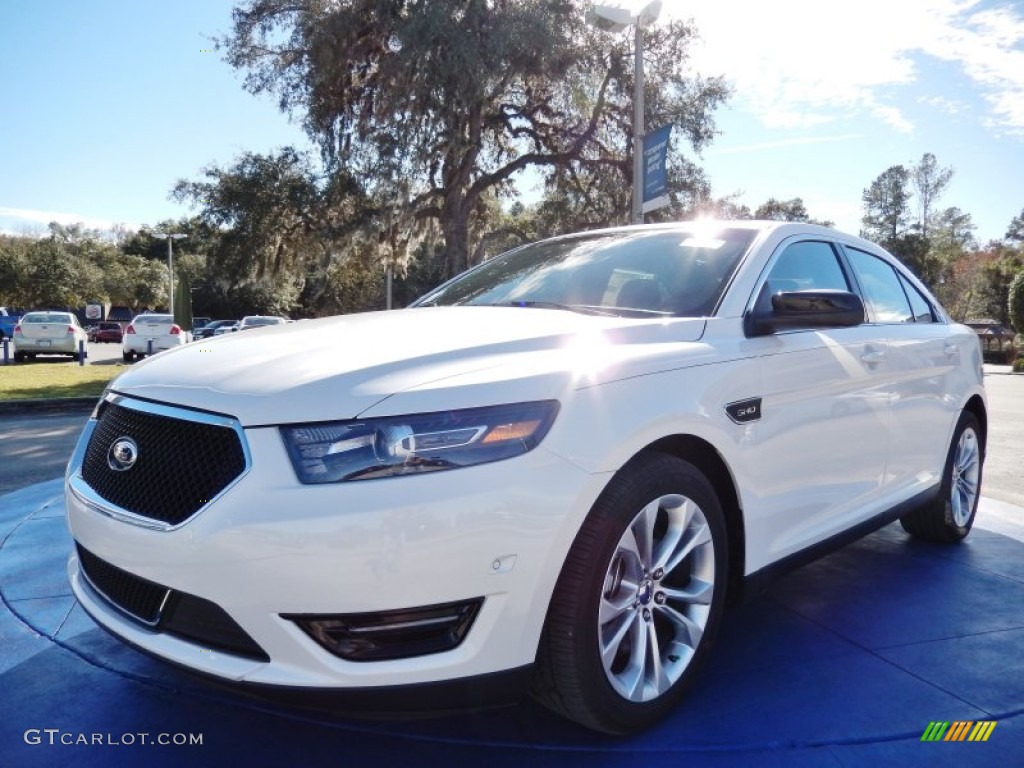 2014 Taurus SHO AWD - White Platinum / SHO Charcoal Black/Mayan Gray Miko Suede photo #1