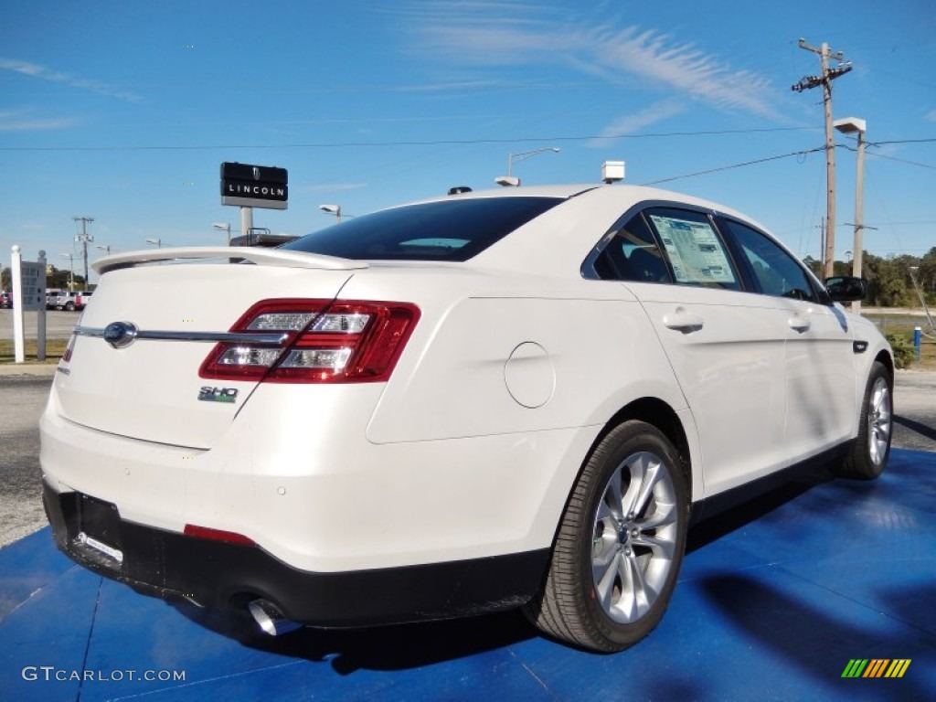 2014 Taurus SHO AWD - White Platinum / SHO Charcoal Black/Mayan Gray Miko Suede photo #3