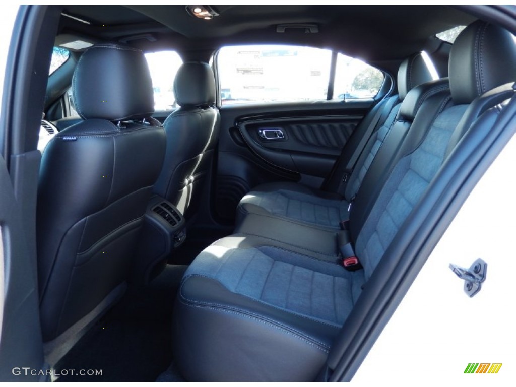 SHO Charcoal Black/Mayan Gray Miko Suede Interior 2014 Ford Taurus SHO AWD Photo #89510905