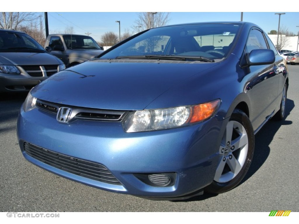 2006 Civic EX Coupe - Atomic Blue Metallic / Gray photo #1