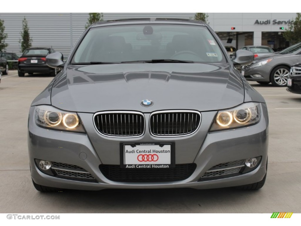 2011 3 Series 335d Sedan - Space Gray Metallic / Black photo #2