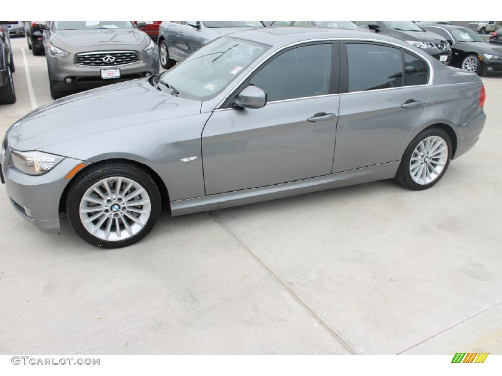 2011 3 Series 335d Sedan - Space Gray Metallic / Black photo #5