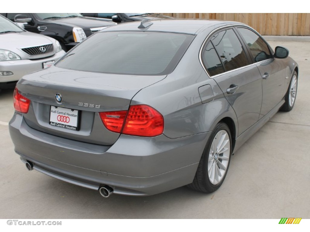 2011 3 Series 335d Sedan - Space Gray Metallic / Black photo #9