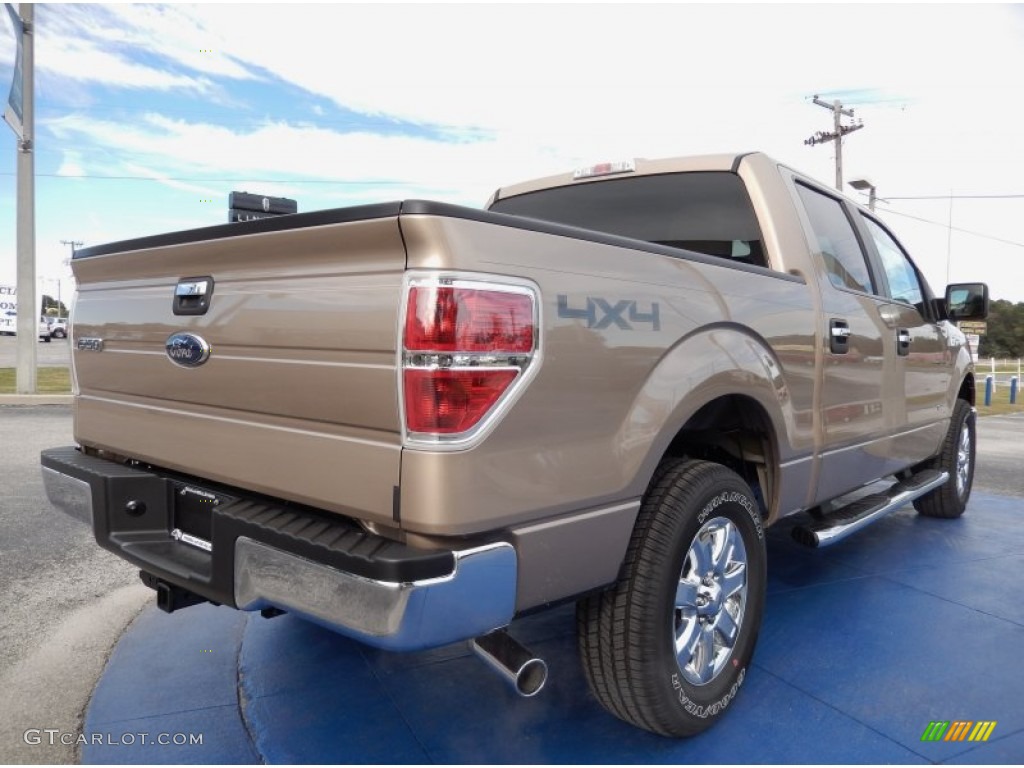 Pale Adobe 2014 Ford F150 XLT SuperCrew 4x4 Exterior Photo #89511751