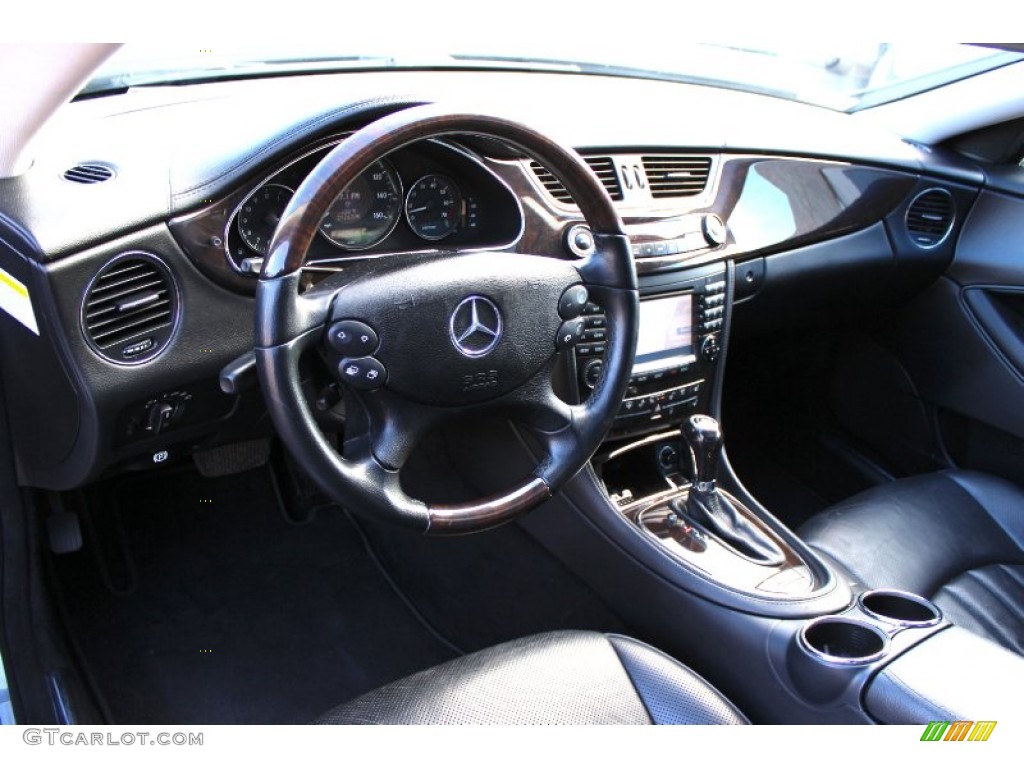 Black Interior 2007 Mercedes-Benz CLS 550 Photo #89512795