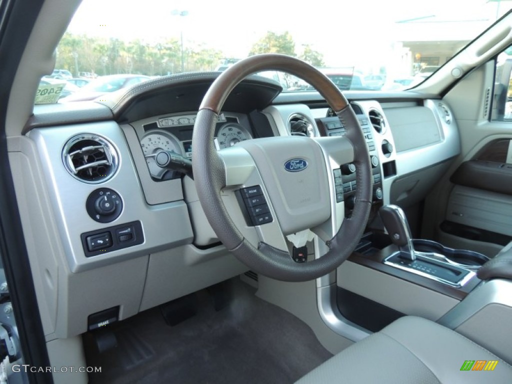 2010 F150 Platinum SuperCrew 4x4 - Ingot Silver Metallic / Medium Stone Leather/Sienna Brown photo #3