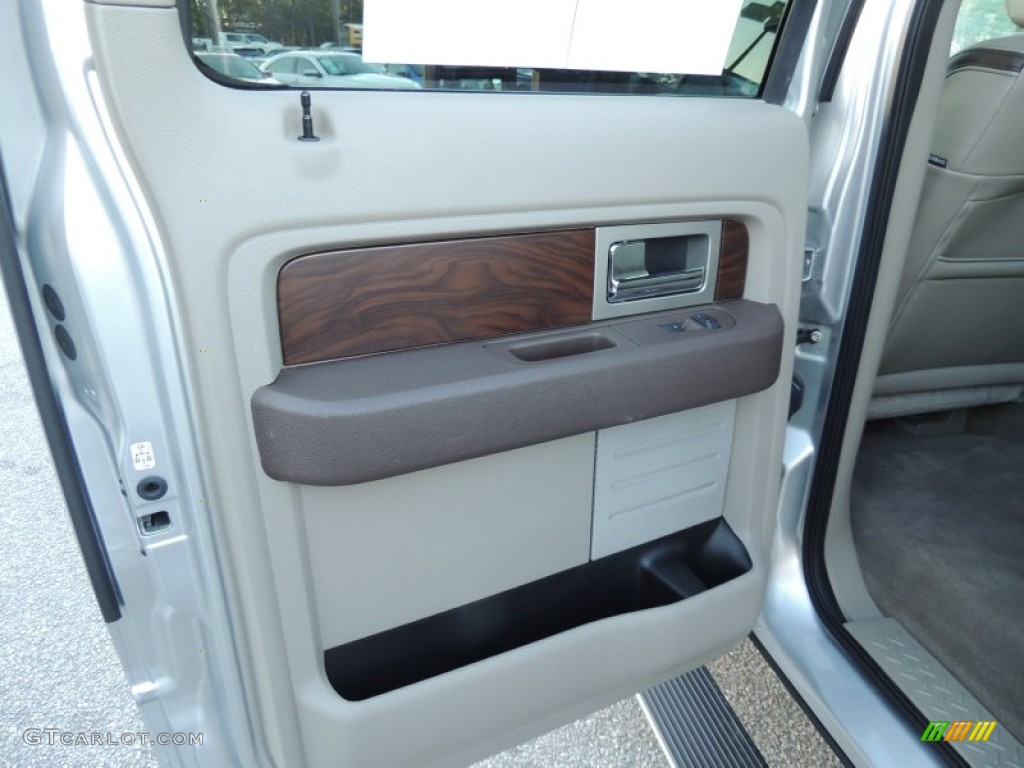 2010 F150 Platinum SuperCrew 4x4 - Ingot Silver Metallic / Medium Stone Leather/Sienna Brown photo #8