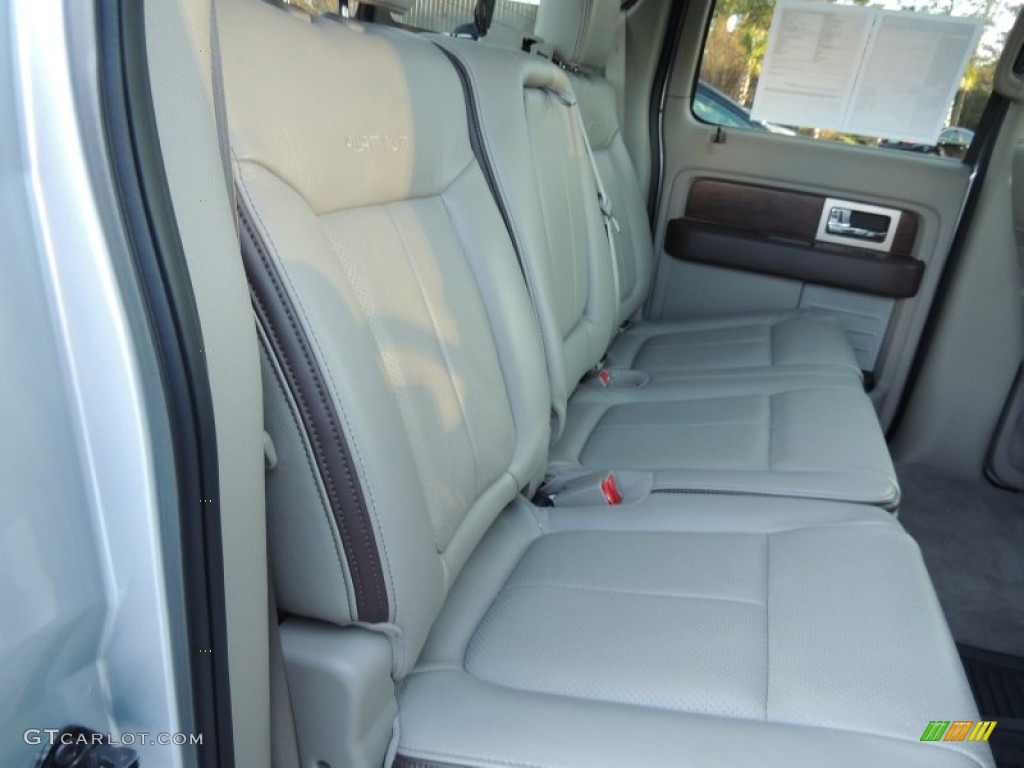 2010 F150 Platinum SuperCrew 4x4 - Ingot Silver Metallic / Medium Stone Leather/Sienna Brown photo #11