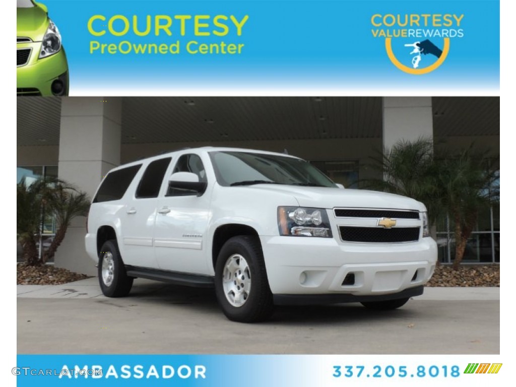 2011 Suburban LS - Summit White / Ebony photo #1