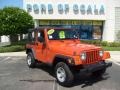 2006 Impact Orange Jeep Wrangler X 4x4  photo #1