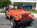 2006 Impact Orange Jeep Wrangler X 4x4  photo #9