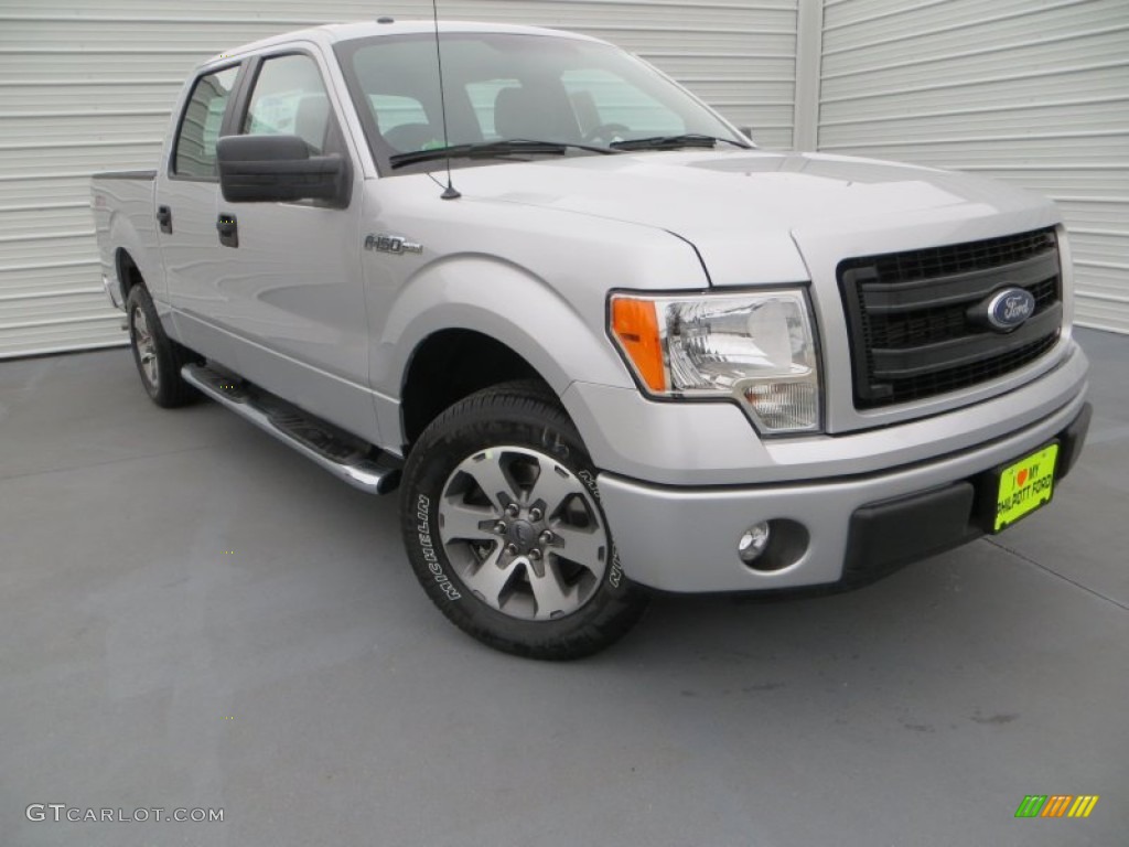 2014 F150 STX SuperCrew - Ingot Silver / Steel Grey photo #2